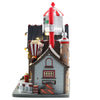Lemax Multicolor 7-Light Bell is Gourmet Popcorn Factory Christmas Village 9.84 H x 5.91 W in.