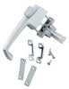 Hampton Products International Wright Aluminum Tie-Down Push Button Handle Kit for 1 to 1-1/4 in. Thick Door