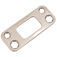 820050 15 2-3/4" x 1-1/8" RC Deadbolt Security Strike - Satin Nickel
