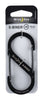 Nite Ize S-Biner 1.8 in. D Stainless Steel Black Carabiner Key Holder