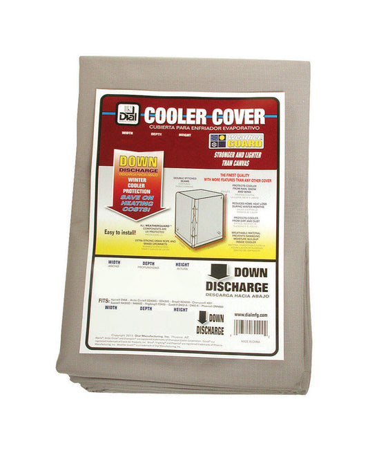 Dial 45 in. H X 37 in. W Gray Polyester Evaporative Cooler Cover