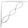 Knape & Vogt White Steel Regular Duty Bracket 0.75 in. L 50 lb