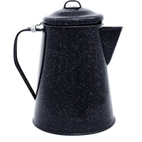 Columbian Home Black Porcelain Enamel Steel Granite Ware Coffee Boiler 12-Cups 100 oz. Capacity