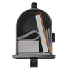 Architectural Mailboxes Grayson Classic Galvanized Steel Post Mount Gray Mailbox