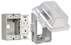 Taymac Clear Non-Metallic 1-Gang Multi-Directional GFCI Outlet Kit