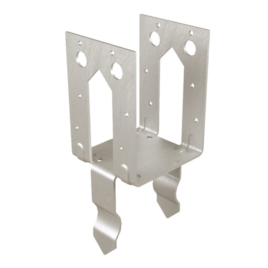 USP Galvanized Steel Post Anchor 12 ga., 4 x 4 in. for Concrete Floor Connections In Light