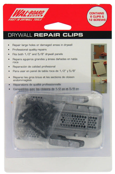 Walboard 54-014 Drywall Repair Clips 6 Count