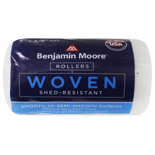 Benjamin Moore Woven 4 in. W X 3/8 in. S Paint Roller Cover 1 pk (Pack of 12)