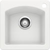 Diamond Bar Sink Dual Mount - White