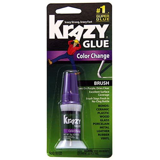 Krazy Glue High Strength Glue Color Change Brush 5 gm