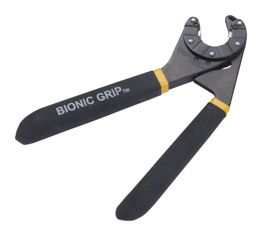 Loggerhead Tools Bionic Grip Black Oxide Coated Steel Metric & SAE Adjustable Wrench 8 L in.