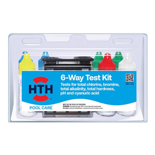 HTH Pool Care Solid 6-Way Test Kit 0.75 oz (Pack of 3)