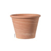 Deroma Vasum Duo 4.96 in. H X 6.7 in. D Clay White Striped Planter Brown