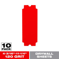 Diablo 11-1/4 in. L X 4-3/16  W 120 Grit Ceramic Blend Drywall Sanding Sheet 10 pk