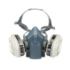 3M P95 Paint Project Half Face Respirator Valved Multicolored M 1 pc