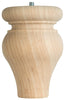 Waddell 4-3/4 in. H Tulip Wood Bun Foot