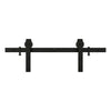 National Hardware Classic 72 in. L Matte Black Steel Barn Door Hanger Kit 1 pc