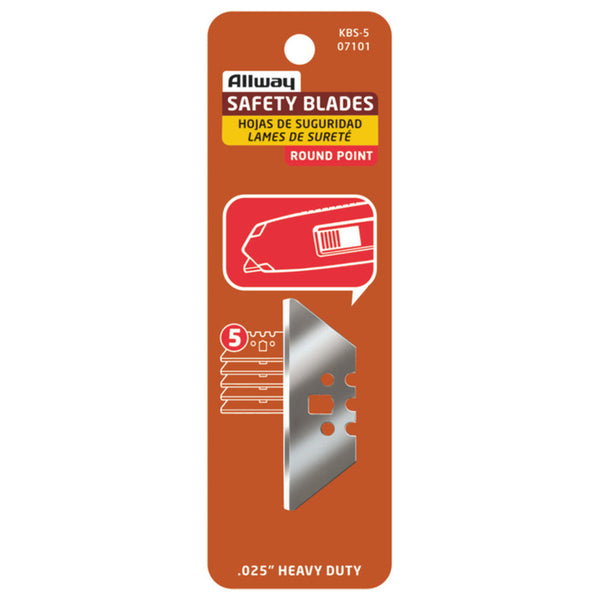 Allway Steel 3 Notch Round Point Razor Blade 2-5/32 in. L (Pack of 10)
