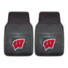 University of Wisconsin Heavy Duty Car Mat Set - 2 Pieces