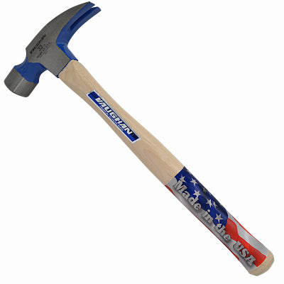 Vaughan 32 oz Milled Face Framing Hammer 18 in. Hickory Handle