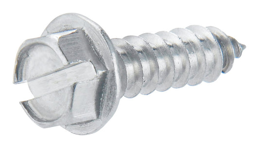 Stallion No. 10  x 2-1/2 in. L Slotted Hex Head Washer Roofing Screws 1 lb. (Pack of 12)