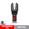 Diablo 1-1/4 in. X 1-1/4 in. W Bi-Metal Oscillating Blade Metal 3 pk