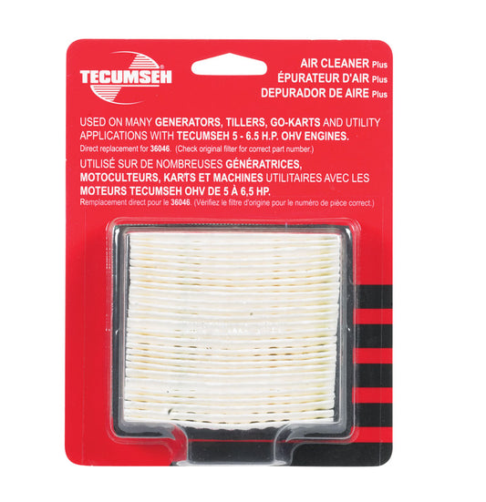 Tecumseh Small Engine Air Filter For Tecumseh 5 - 6.5 HP Engines