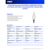 Feit White Filament BA10 E12 (Candelabra) Filament LED Bulb Soft White 60 Watt Equivalence 2 pk