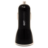 GetPower Black Dual USB Car Adapter For Universal (Pack of 30)