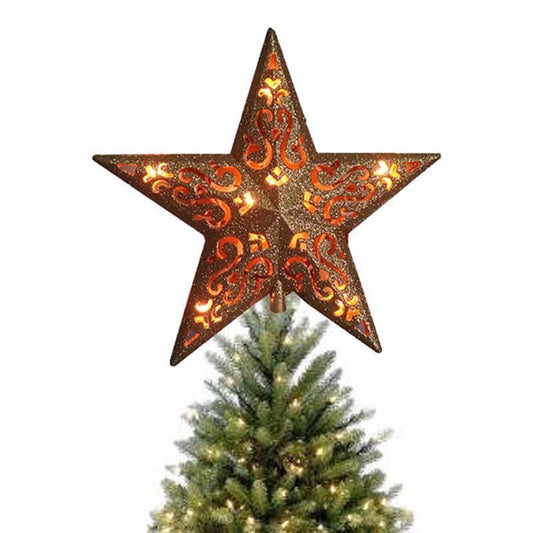 Celebrations 5 Point Star Tree Topper Assorted Metal 1 pk (Pack of 6)
