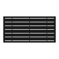 Xpanse Boardwalk Black Polymer Screen Panel 4 L x 2 W ft.
