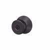 Schlage Bowery Matte Black Entry Knob 1.75 in.