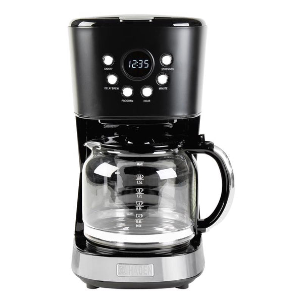 Cafetera Haden de 12 tazas color negro