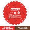 Diablo 5-3/8 in. D X 10 mm TiCo Hi-Density Carbide Trim Saw Blade 24 teeth 1 pk