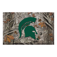 Michigan State University Camo Camo Rubber Scraper Door Mat