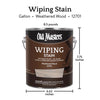 Old Masters Semi-Transparent Weathered Wood Oil-Based Wiping Stain 1 gal (Pack of 2)