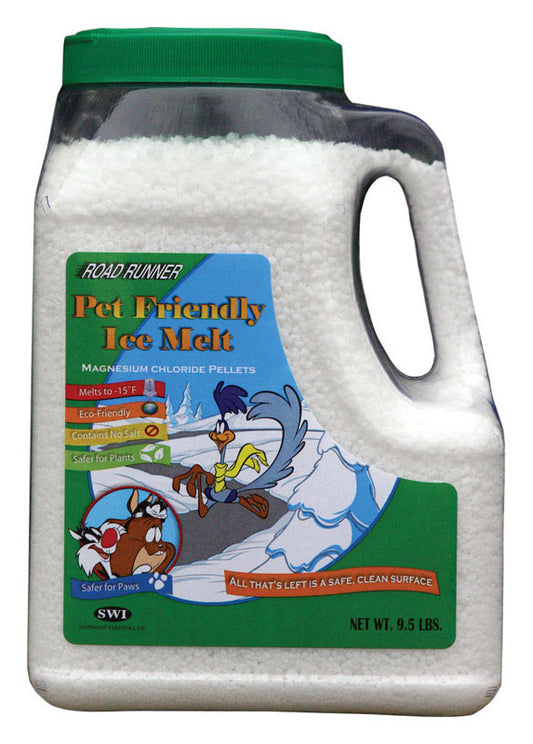 Scotwood Road Runner Magnesium Chloride Pet Friendly Ice Melt 9.5 lb. Pellet (Pack of 4)