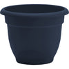 Bloem Ariana Planter 16 in. Dia. Plastic Flower Pot Navy