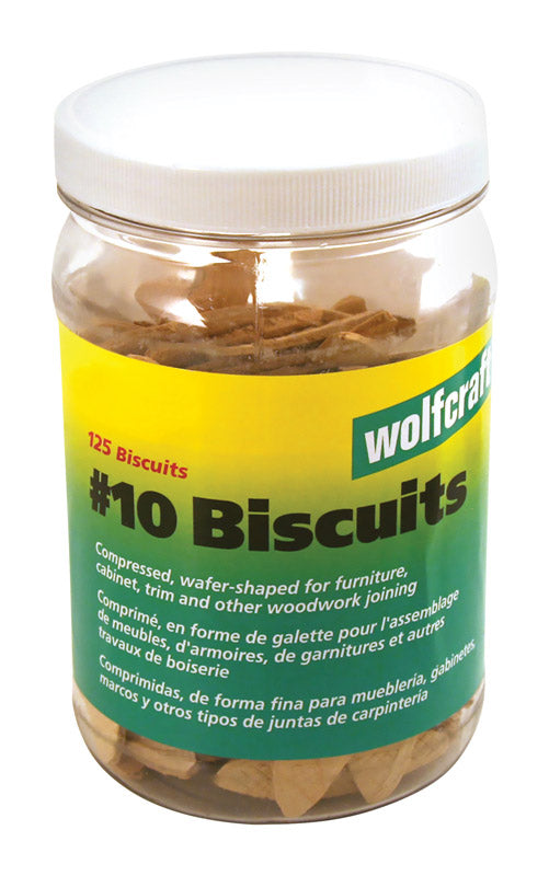 Wolfcraft No.10 Biscuits 125 pc