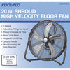 KOOL-FLO 23.2 in. H X 20 in. D 3 speed High Velocity Fan