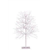 Celebrations LED Red/White Twinkle Gumdrop Tree 3 ft. Yard Decor