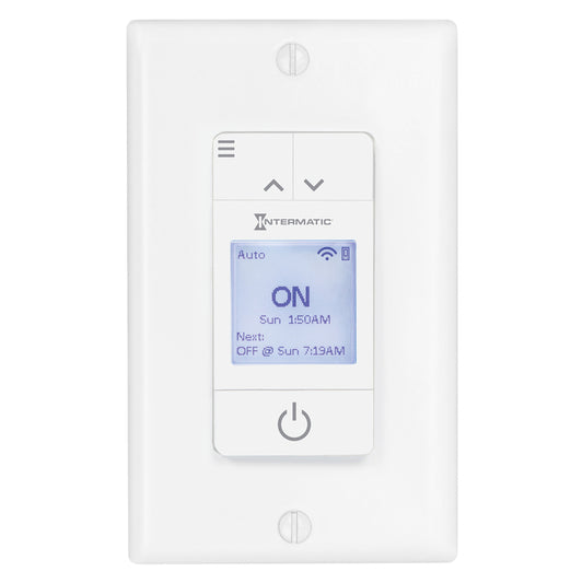 Intermatic Ascend Indoor Heavy Duty 7 Day Programmable Wi-Fi Timer 120 volt White
