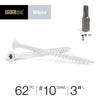 Deck Plus No. 10  x 3 in. L Star Flat Head Exterior Deck Screws 1 lb.
