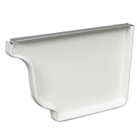 Amerimax 4.5 in. H X 6 in. W White Aluminum K Right End Cap