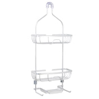Zenna Home 24 in. H X 11 in. W X 4.88 in. L Brushed Shower Caddy