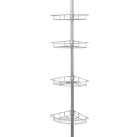 Zenna Home 97 in. H X 11.5 in. W X 8 in. L 4-Shelf Corner Shower Caddy