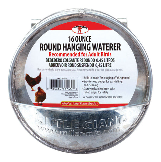 Little Giant 16 oz Hanging Waterer For Poultry