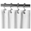 Zenna Home Chrome Silver Metal Shower Curtain Rings 12 pk