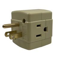 Projex Grounded 3 outlets Cube Adapter 1 pk (Pack of 10)