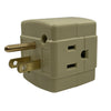 Projex Grounded 3 outlets Cube Adapter 1 pk (Pack of 10)